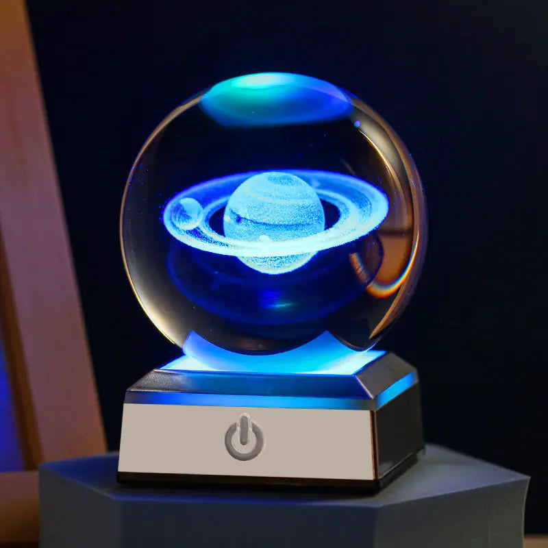 Creative Crystal Galaxy Figurine Light-Up Ball Decor