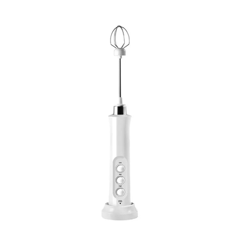 USB Rechargeable Milk Frother – 3-Speed Mixer
