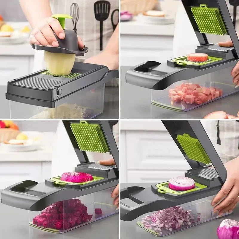 16-in-1 Multifunctional Vegetable Cutter &amp; Slicer