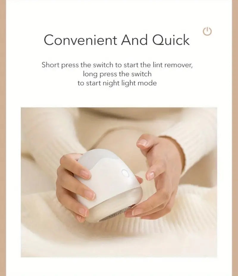 Portable Rechargeable Lint Remover for Sweaters