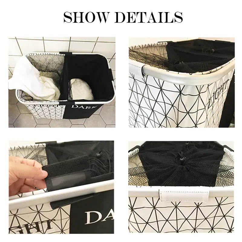 Foldable Laundry Basket with Handles