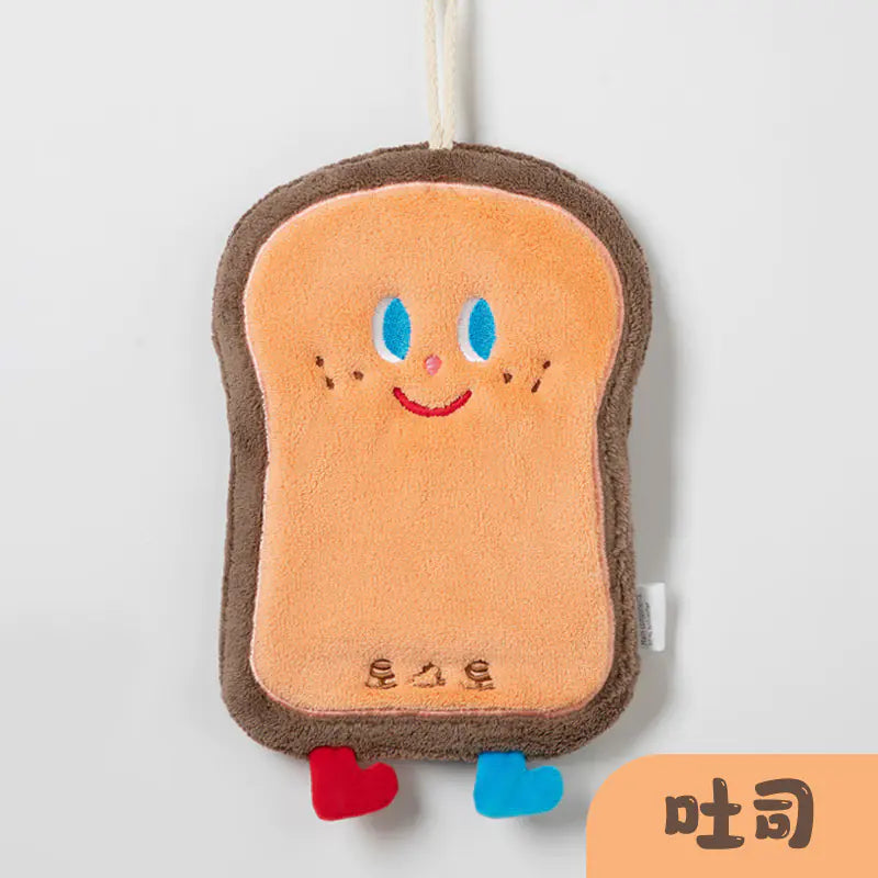 Korean Cute Cartoon Hanging Kitchen Hand Towel (Thick)