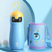 Smart Insulated Kids Water Bottle with Straw and Temp Alert