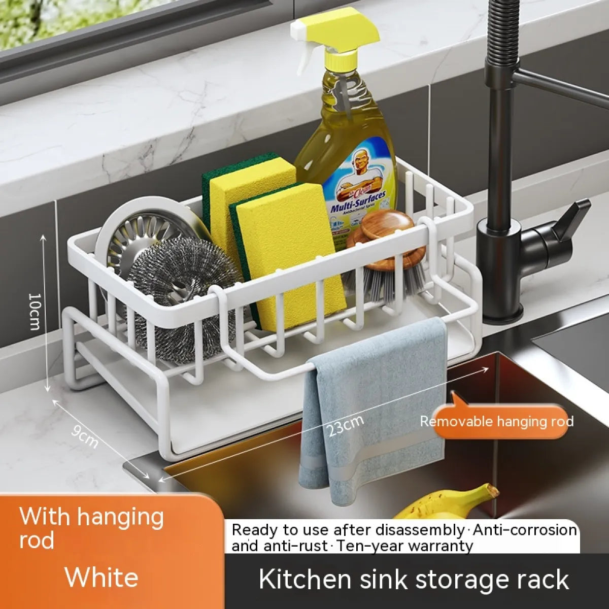 Under Sink Storage Organizer Rack