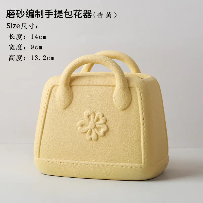 Nordic Morandi Creative Ceramic Handbag Vase