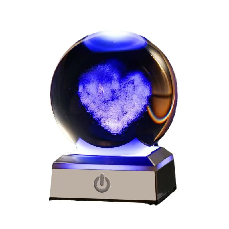 Creative Crystal Galaxy Figurine Light-Up Ball Decor