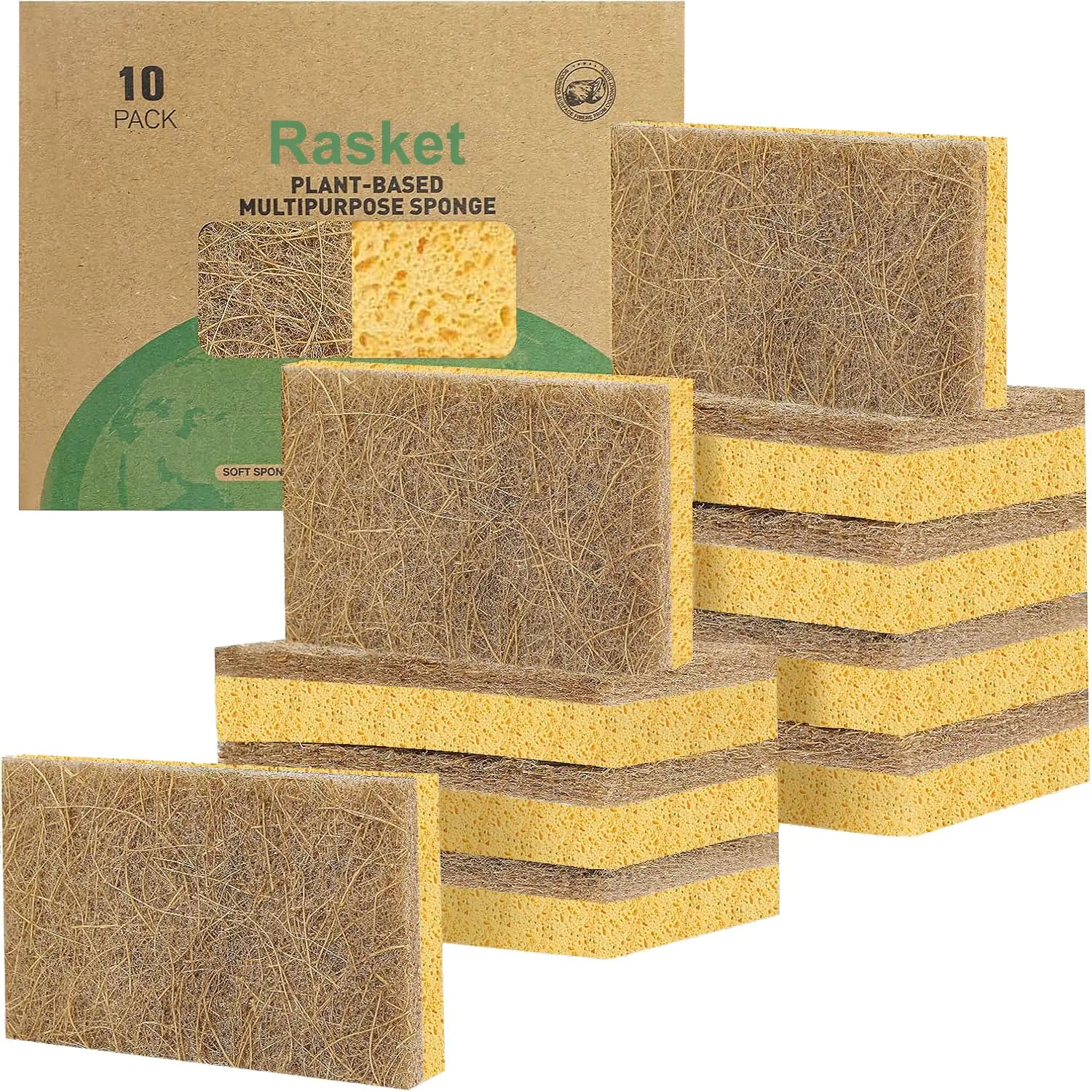 EcoWash 10-Pack Natural Scrubbers