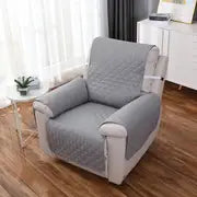Reversible Water-Resistant Sofa Slipcover with Straps