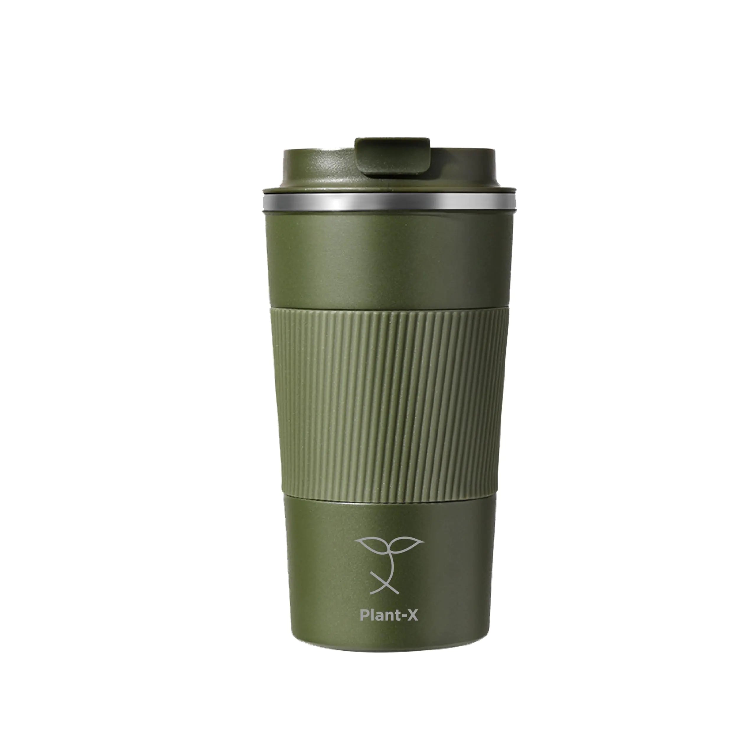 Plant-X Premium Stainless Steel Travel Mug - 20 oz Leak-Proof Insulated Coffee Cup Durable & Portable Design (Army Green)