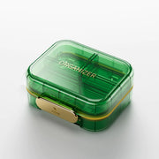 Weekly Pill Organizer – 7 Compartments (Green)
