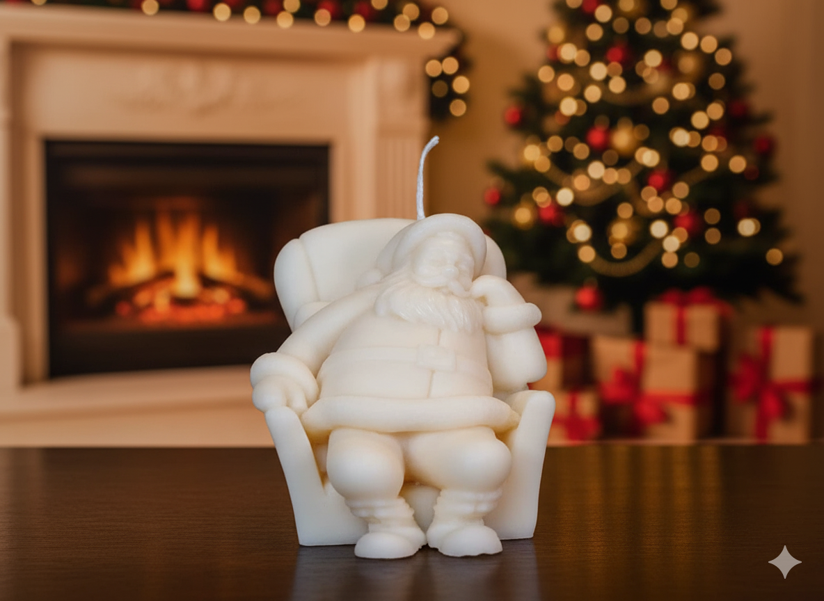 Napping Santa  Candles