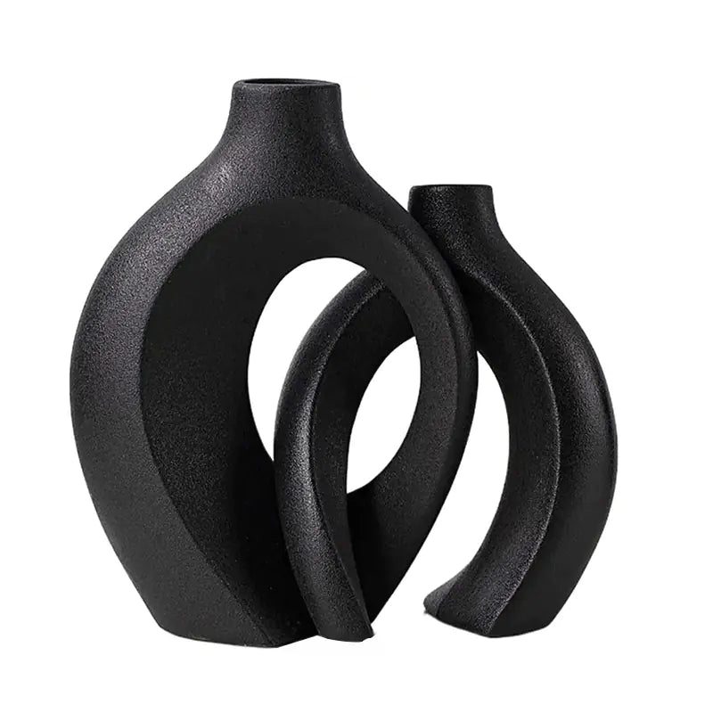 European Ceramic Vase Set - Minimalist Home Decor