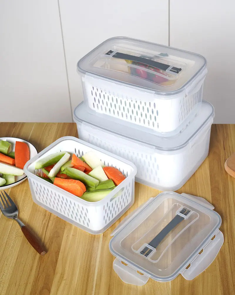 Fridge Organizer Bins Set
