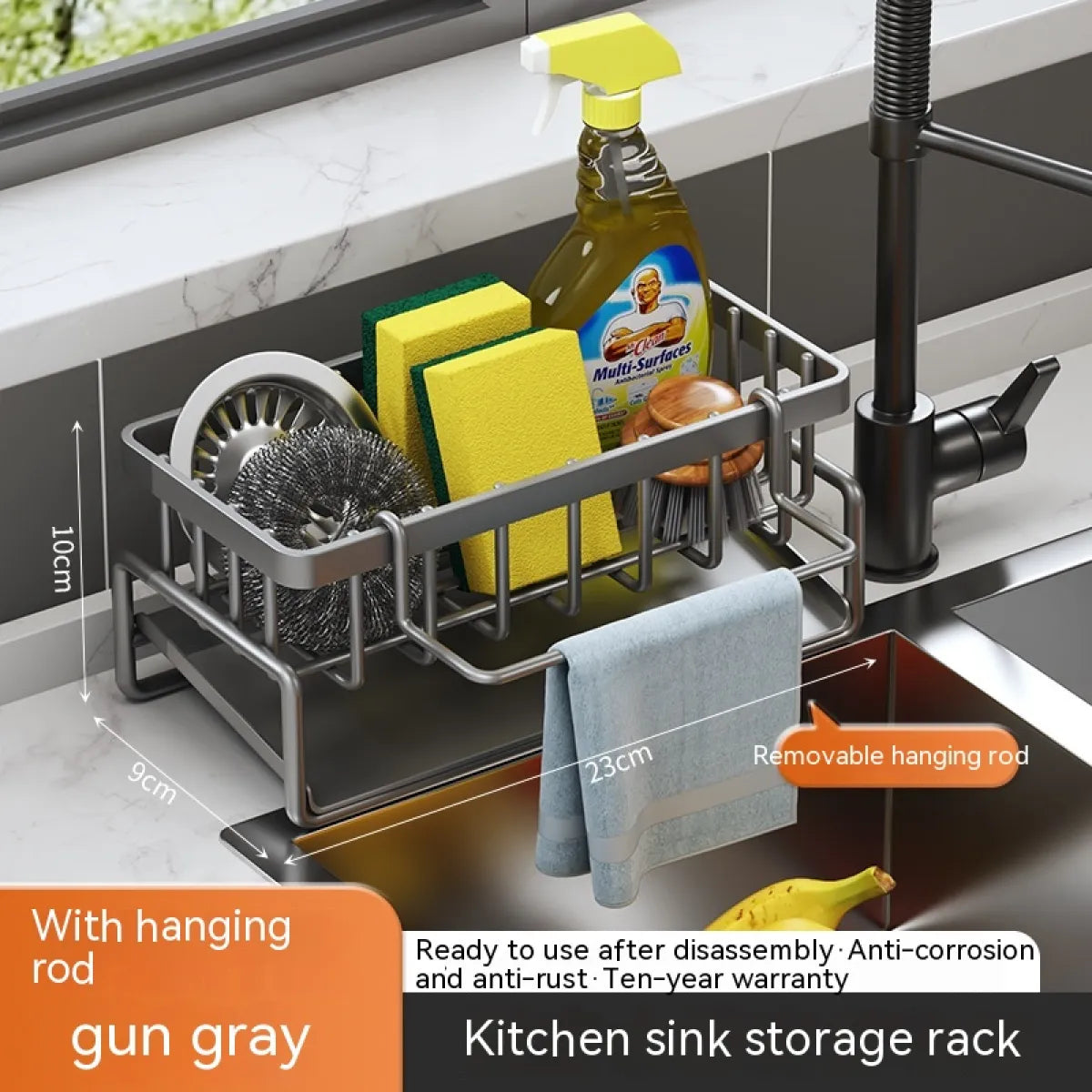 Under Sink Storage Organizer Rack