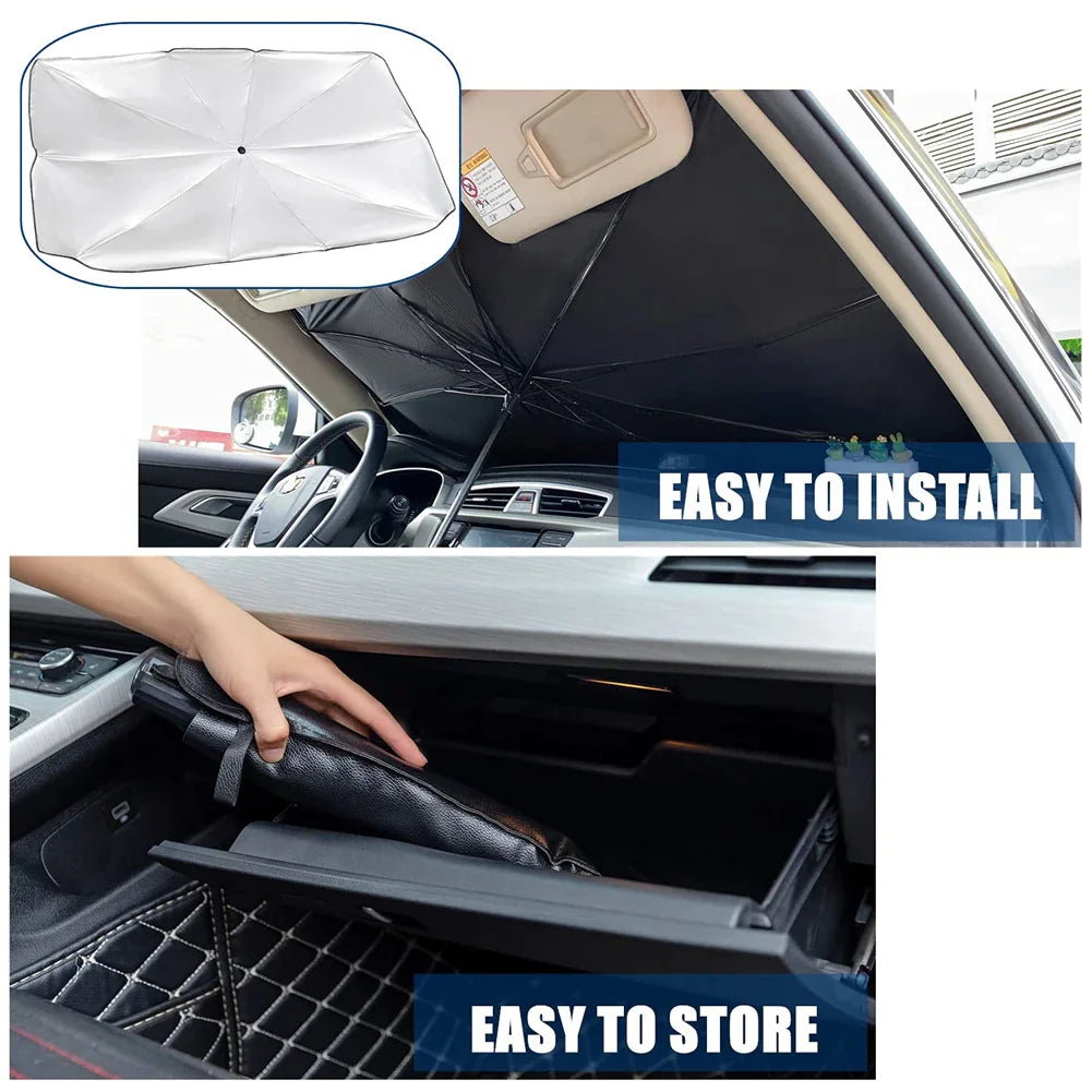 Windshield Sun Shade Foldable Umbrella