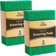 EcoWash Green Scour Pads 10-Pack