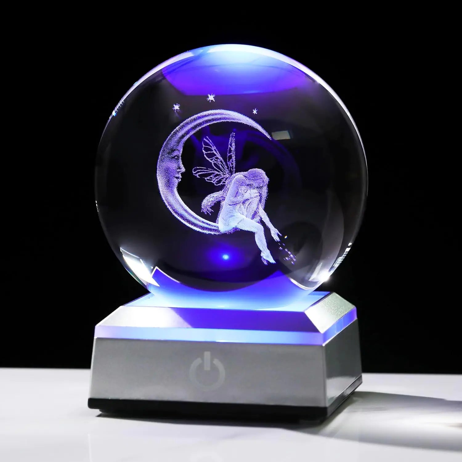 Creative Crystal Galaxy Figurine Light-Up Ball Decor