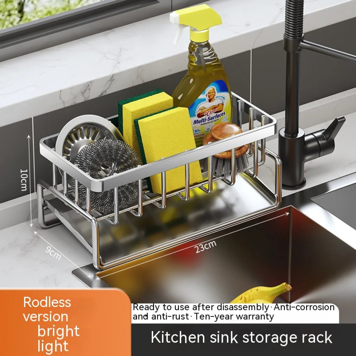 Under Sink Storage Organizer Rack
