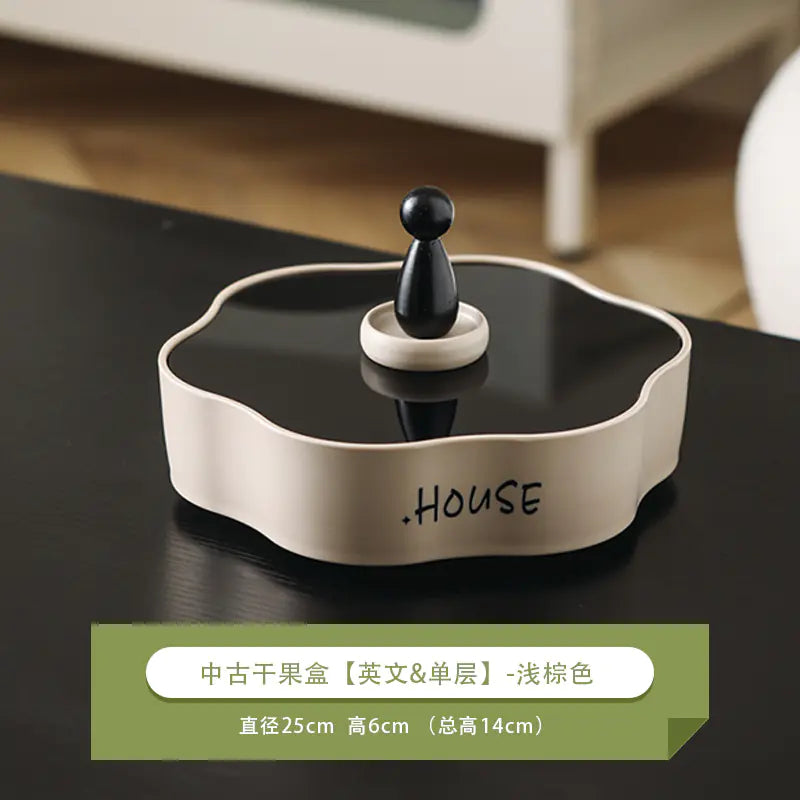 Elegant Multi-Layer Rotating Snack Organizer Tray