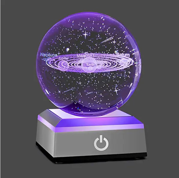 Creative Crystal Galaxy Figurine Light-Up Ball Decor