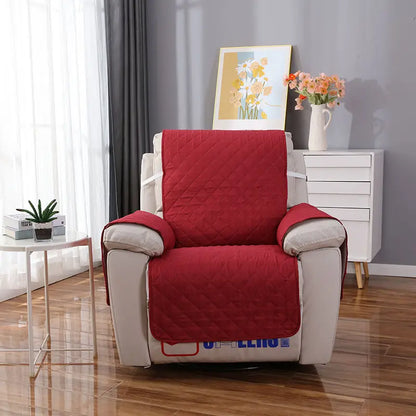 Reversible Water-Resistant Sofa Slipcover with Straps