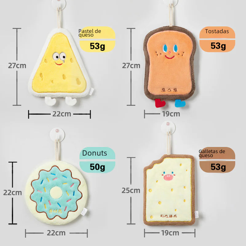 Korean Cute Cartoon Hanging Kitchen Hand Towel (Thick)