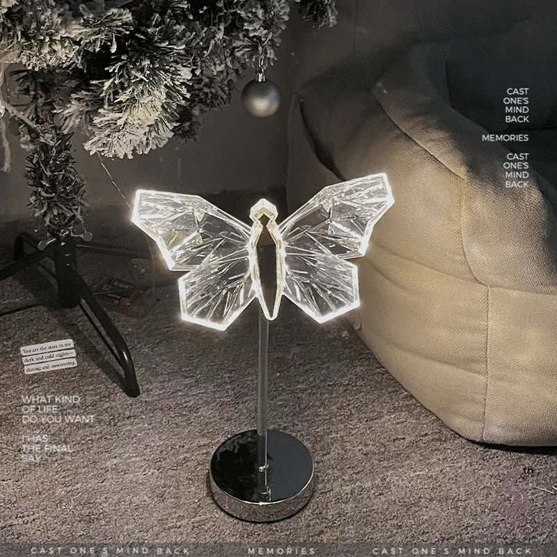 USB LED Crystal Night Light for Bedroom Decor