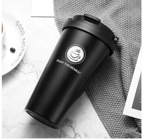 Stainless Steel Insulated Coffee Mug with Handle