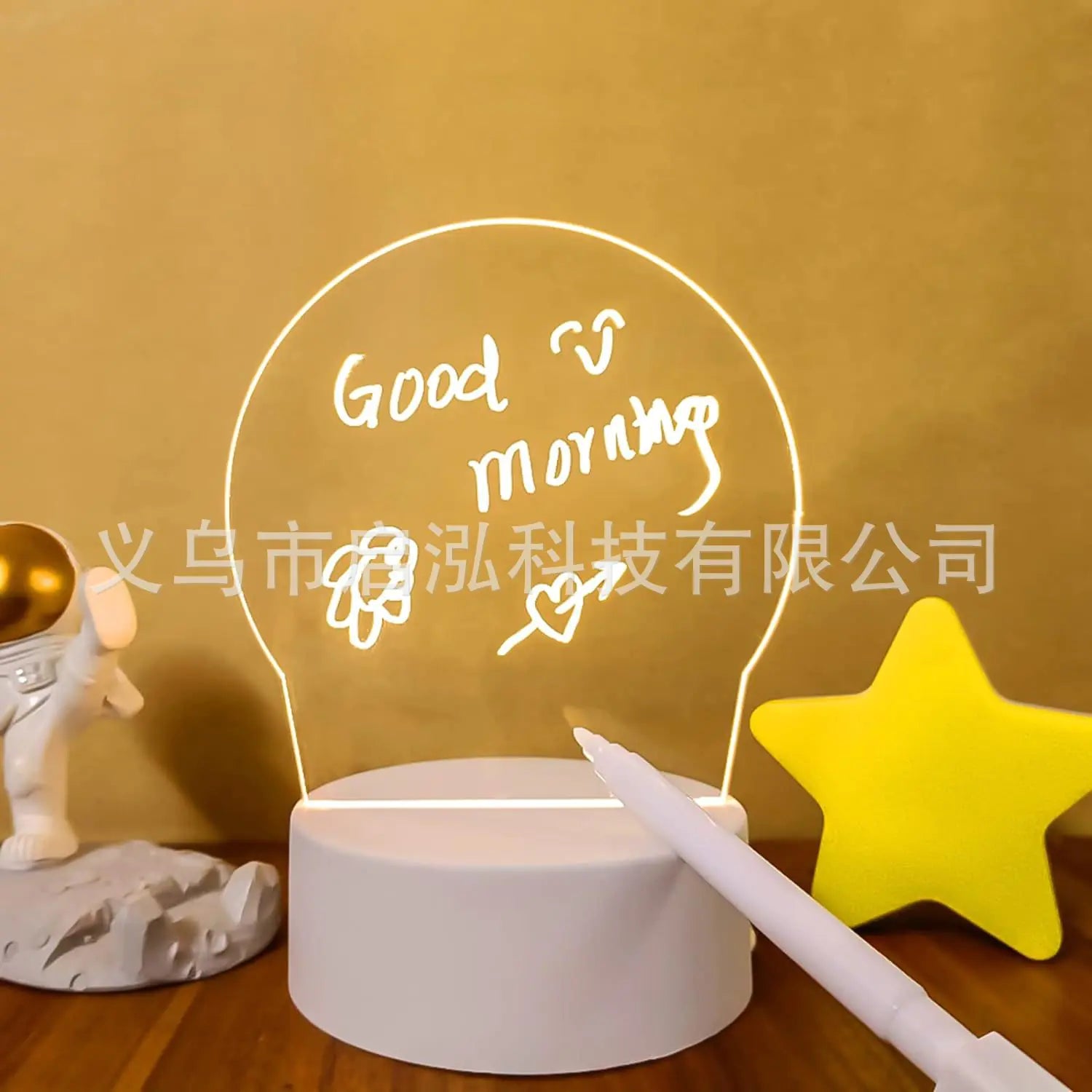 Creative LED Message Board with Transparent Design