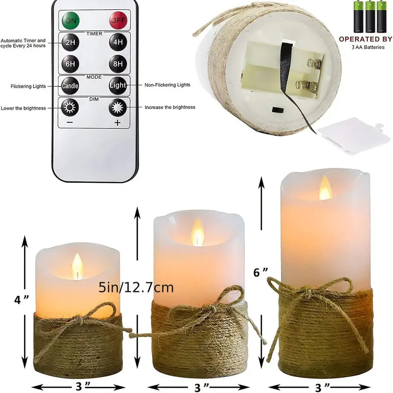 LED Flameless Candles with Remote