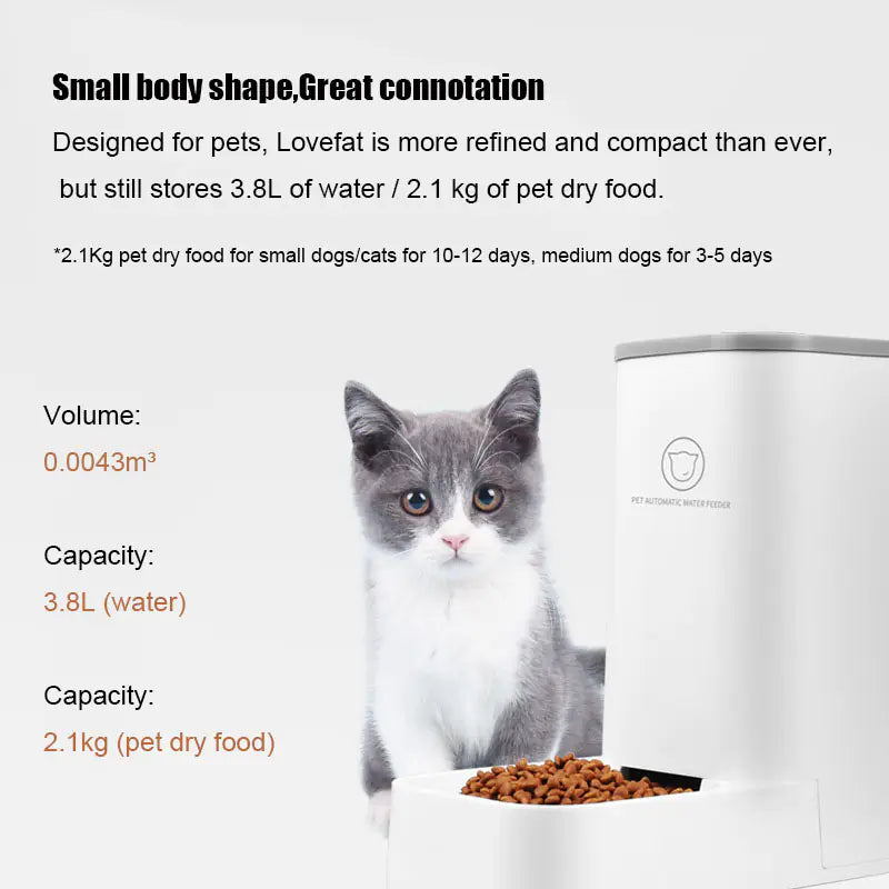 Automatic Pet Food & Water Dispenser
