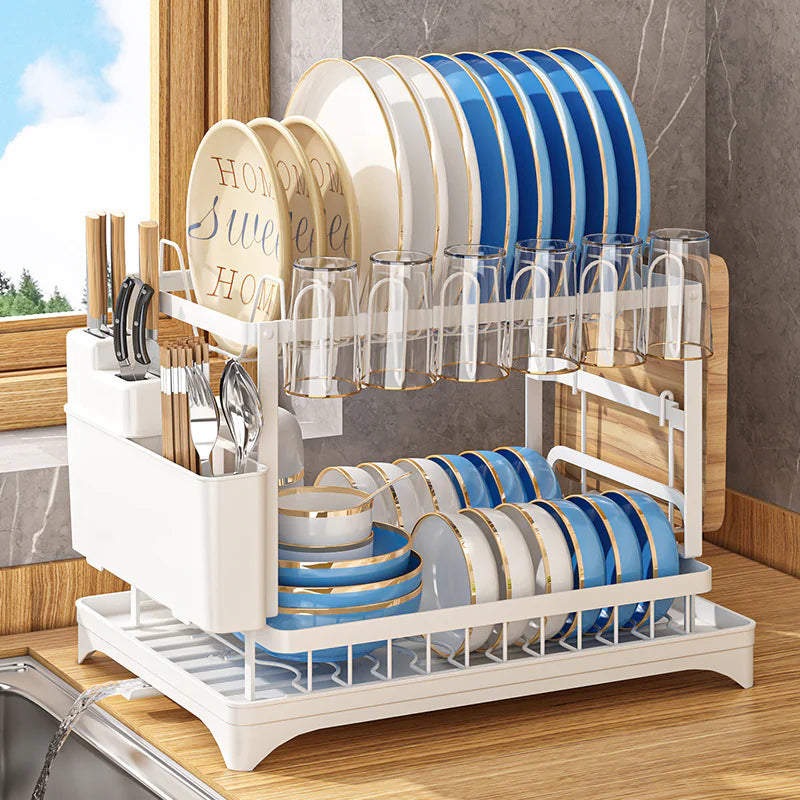 Adjustable Over-Sink Dish Drying Rack