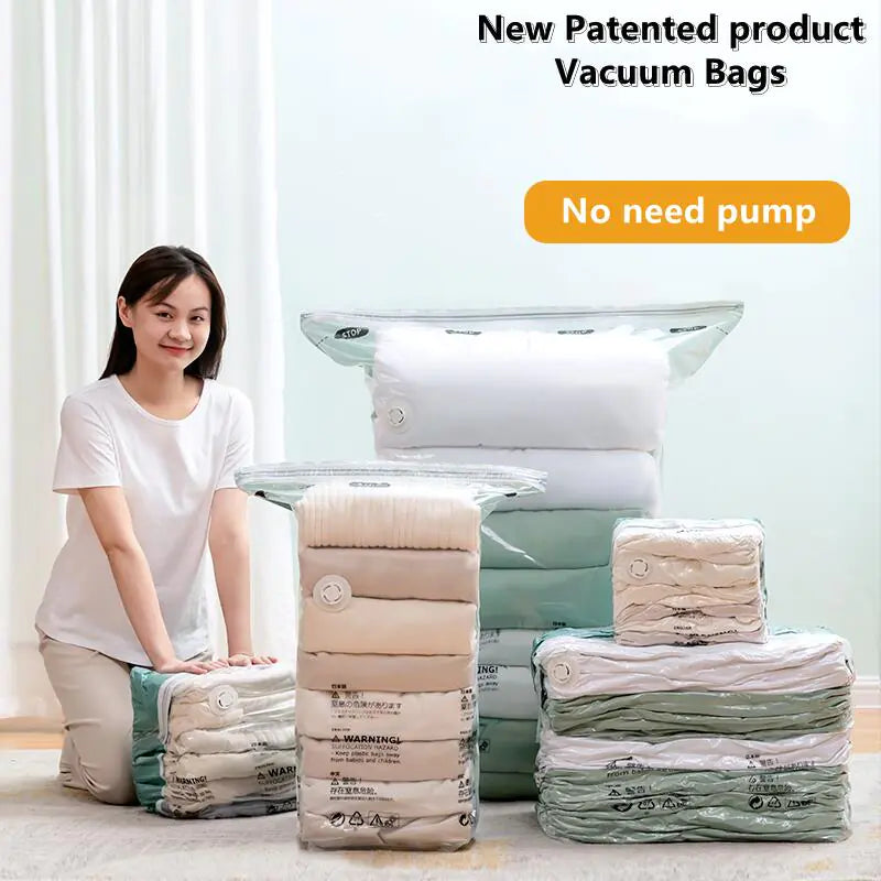 Vacuum Storage Bags with Hand Pump