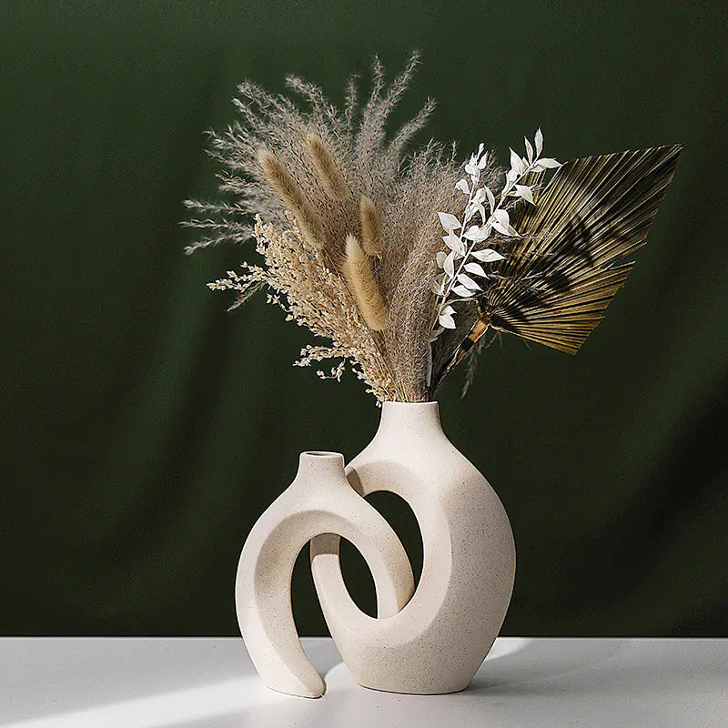 European Ceramic Vase Set - Minimalist Home Decor