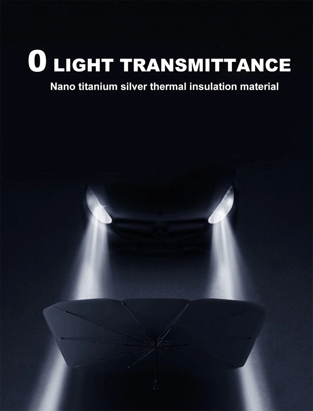 Windshield Sun Shade Foldable Umbrella