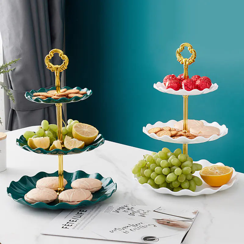 Creative Three-Tier Fruit and Dessert Display Stand
