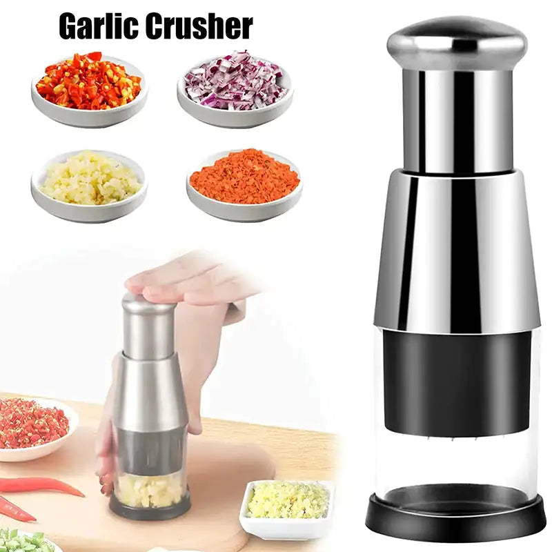 Garlic Crusher Onion Chopper Gadget