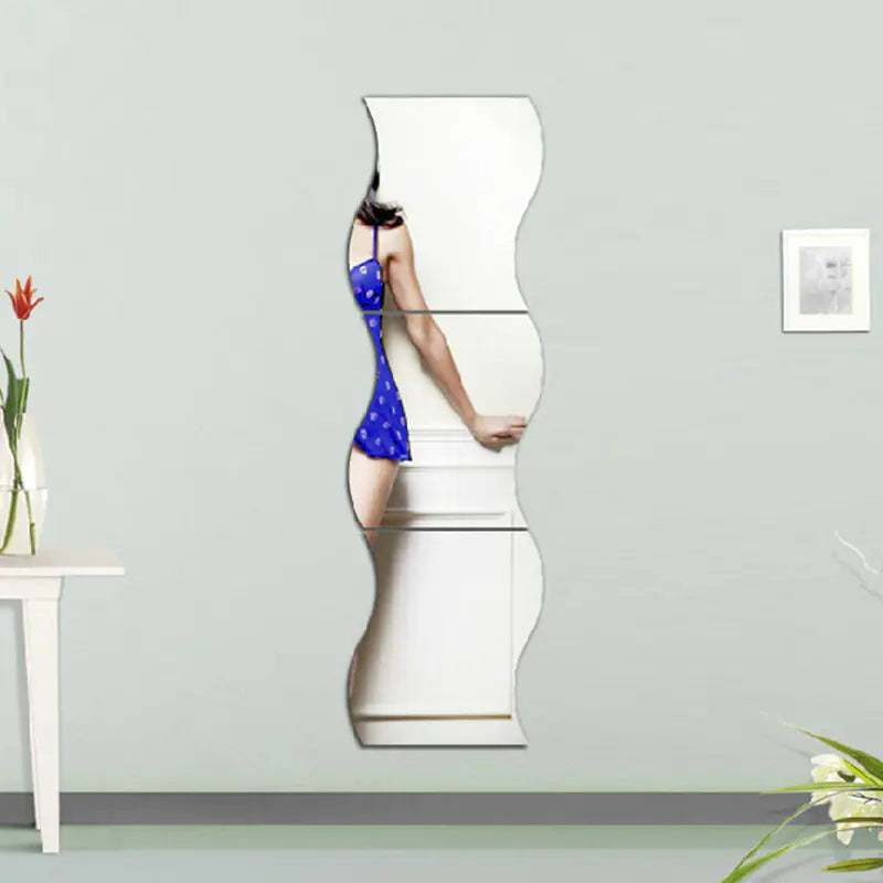 Hexagon Mirror Wall Stickers