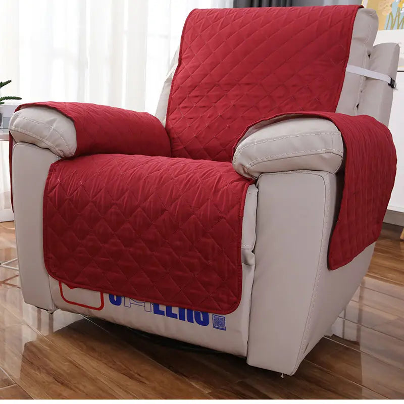 Reversible Water-Resistant Sofa Slipcover with Straps