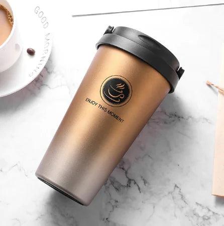 Stainless Steel Insulated Coffee Mug with Handle