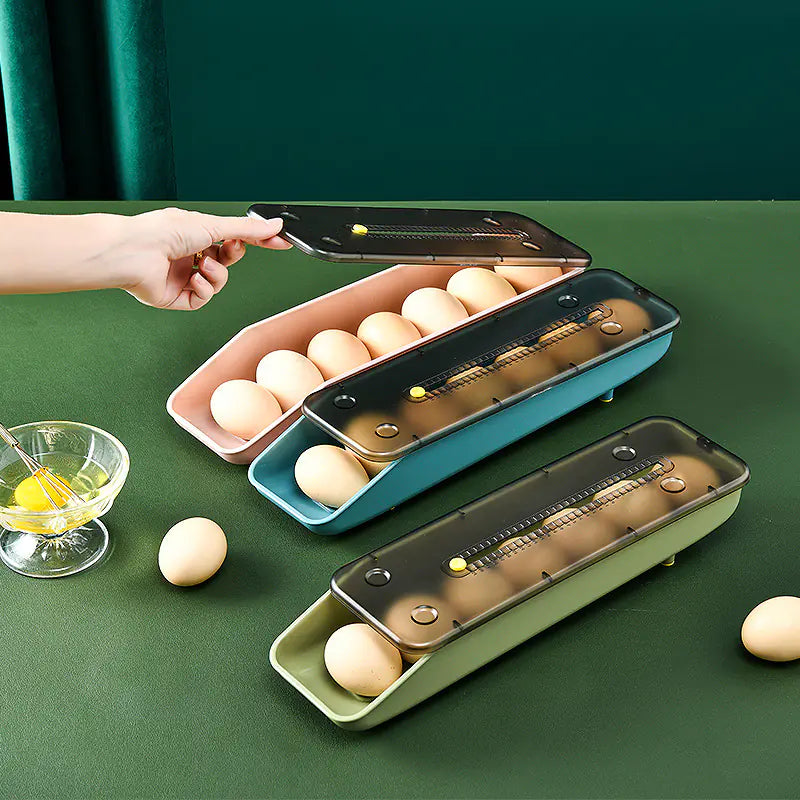 Rolling Egg Storage Box for Fridge