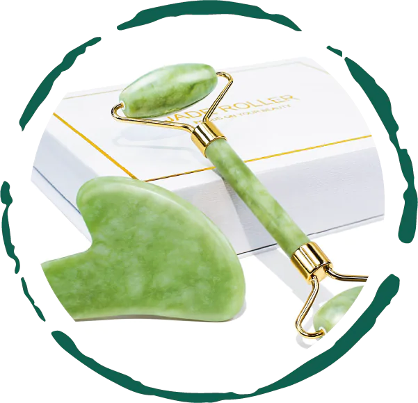 Jade Face Roller & Gua Sha Set