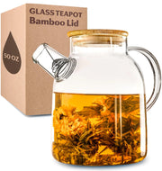 Glass Teapot Stovetop 50 Oz