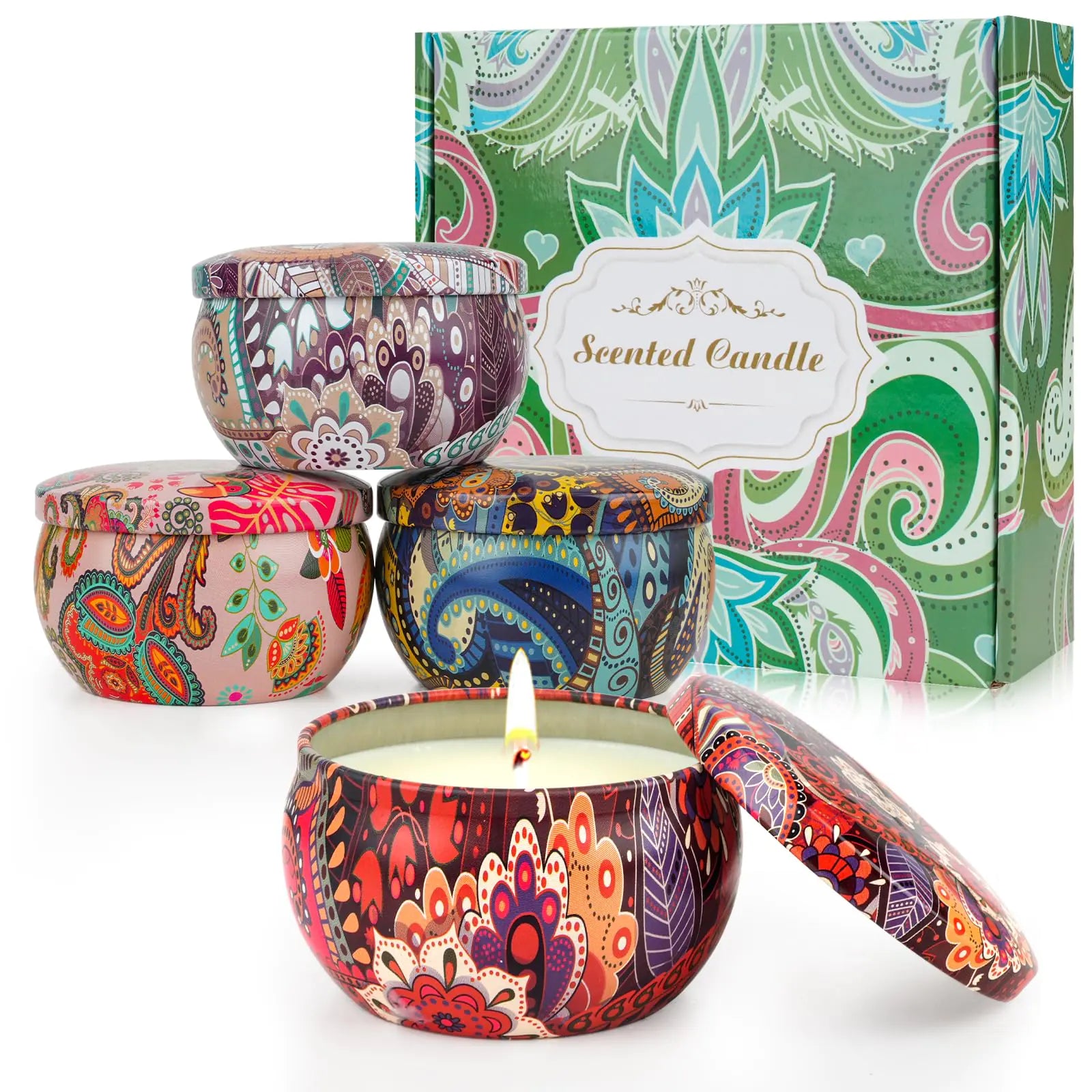 4 Pack Scented Candles Gifts for Women
