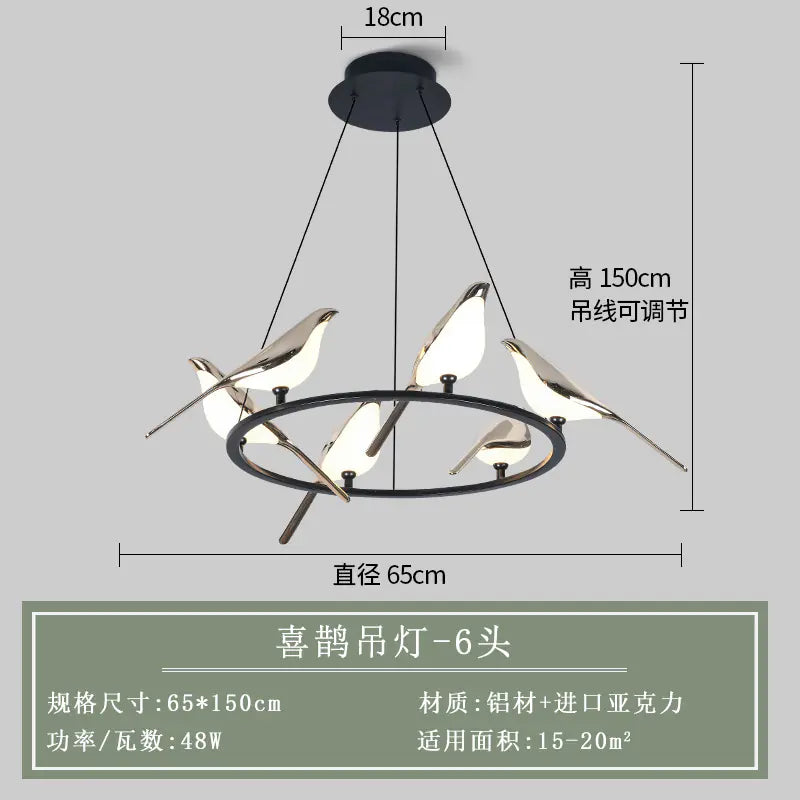 Modern Minimalist Creative Bird Wall Light for Home