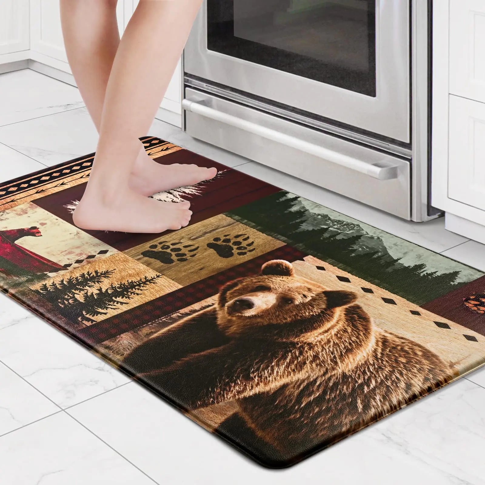 Bear & Deer Comfort Kitchen Mat