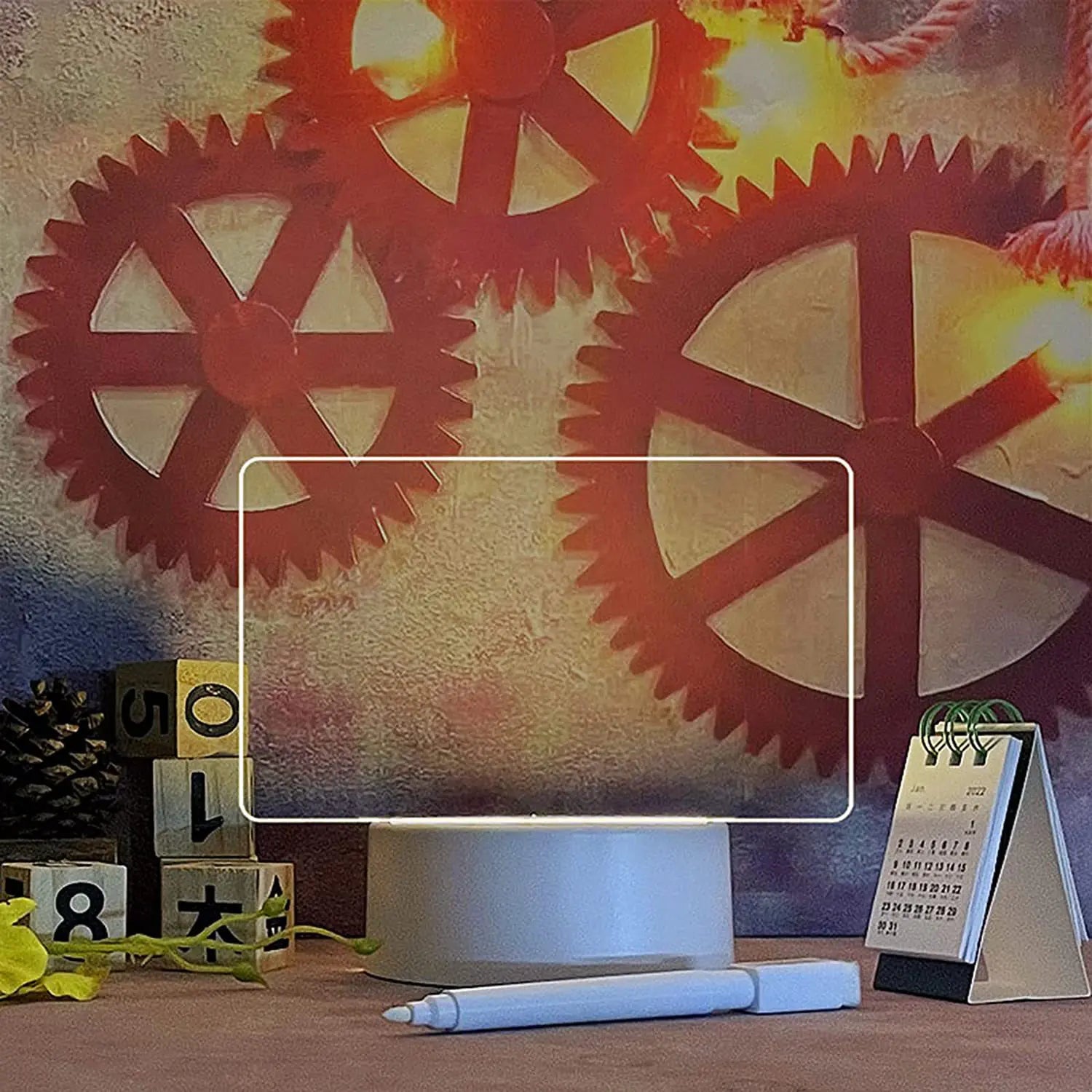 Creative LED Message Board with Transparent Design