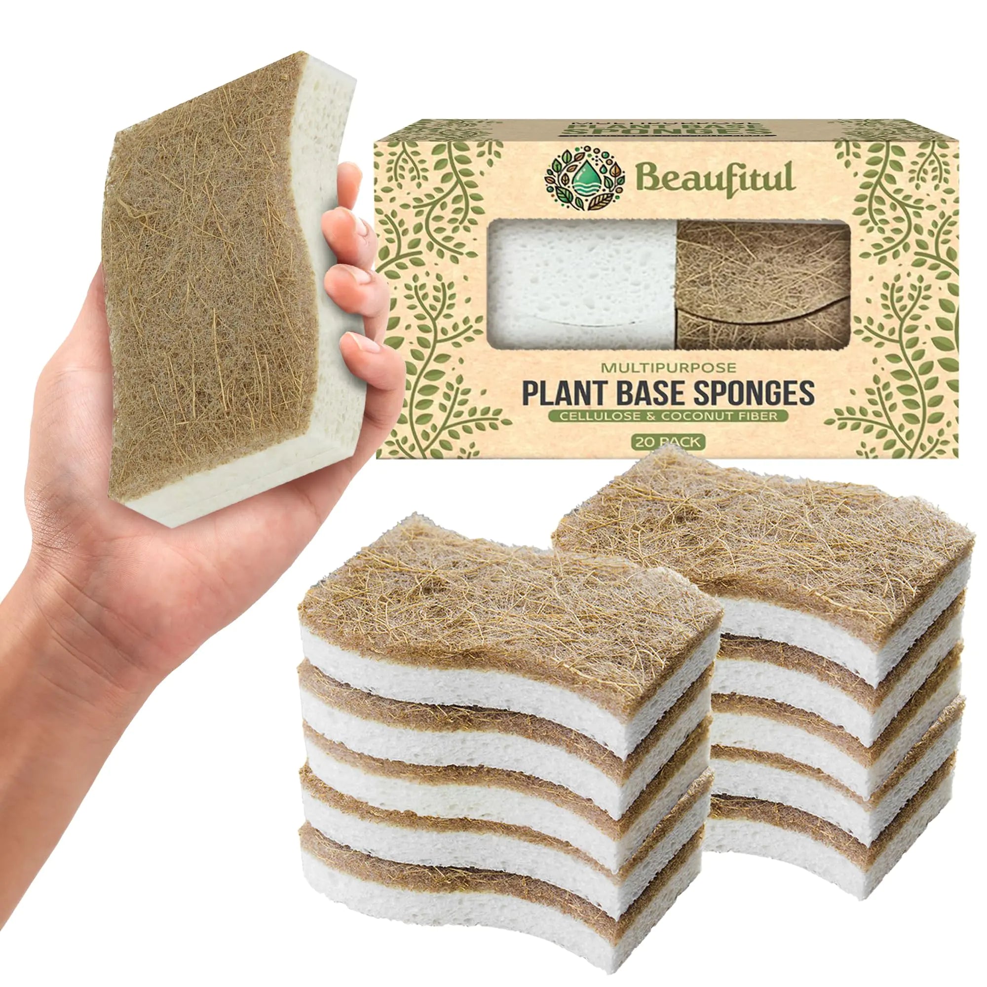 EcoPure 20 Natural Kitchen Sponges