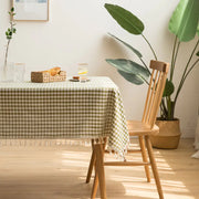 Nordic Style Rectangular Tablecloth with Tassels