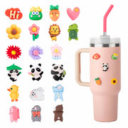 Prurex 20 Pcs 3D Stickers Accessories for Stanley Cup Tumbler